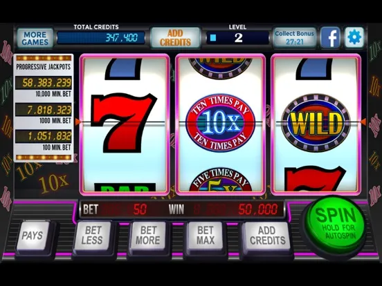 Ảnh chụp màn hình của Slots Vegas Casino iPad 
