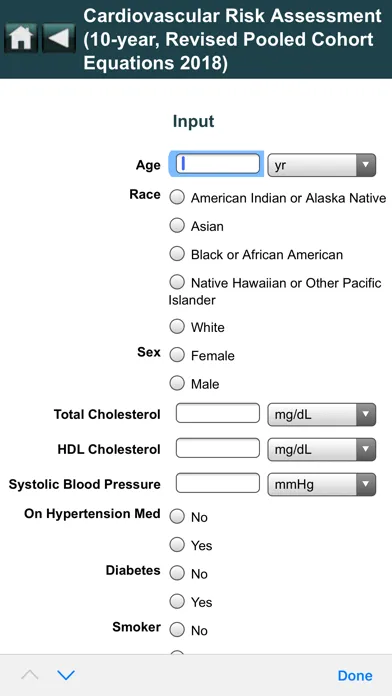 EBMcalc Cardiac应用截图