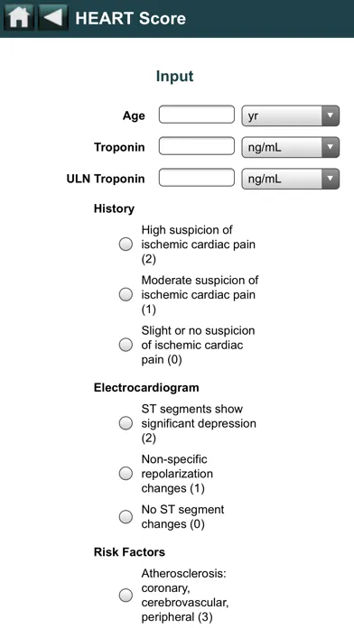 EBMcalc Cardiac应用截图