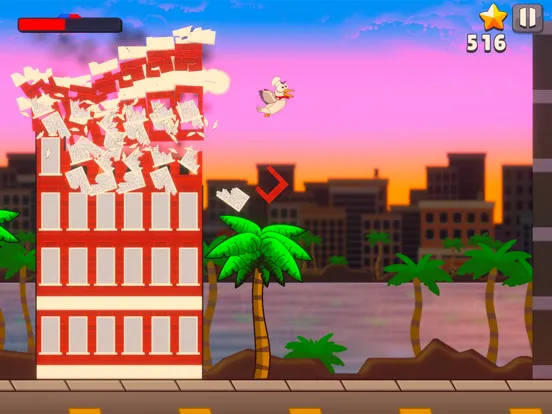Tangkapan skrin Seagull Smash iPad 