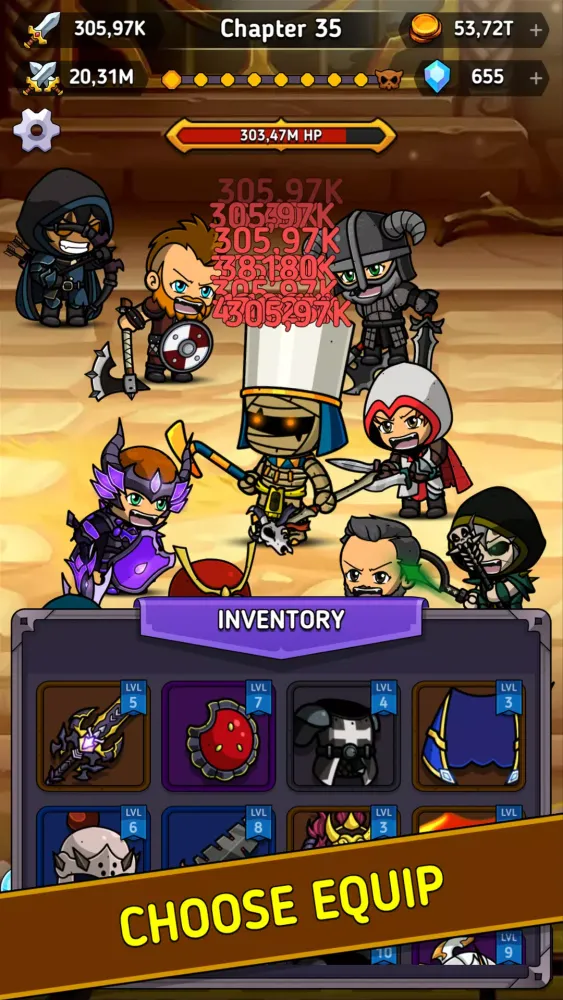Zrzuty ekranu Tap Hero Clicker