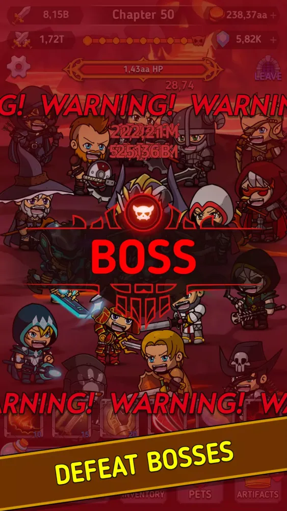 Zrzuty ekranu Tap Hero Clicker