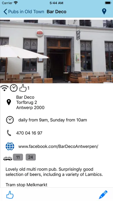 Screenshot di Beer Guide Antwerp