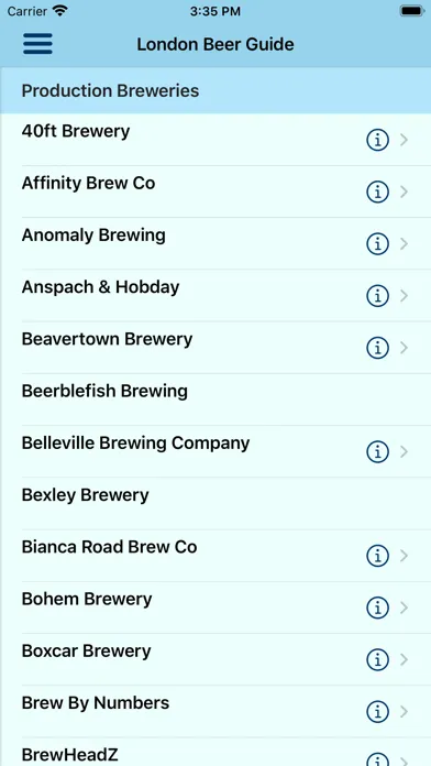 Beer Guide London سکرین شاٹس