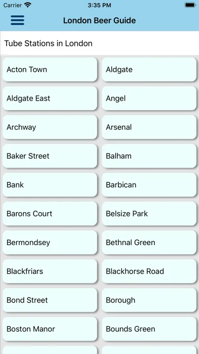 Beer Guide London سکرین شاٹس
