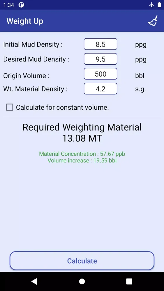 Drilling Fluids App स्क्रीनशॉट