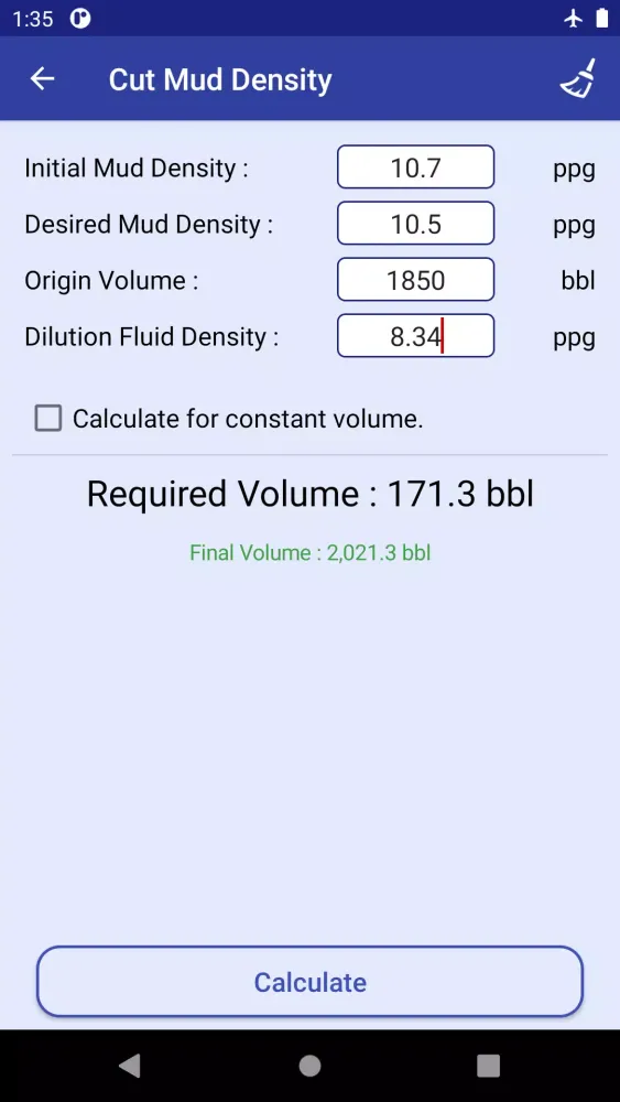 Drilling Fluids App स्क्रीनशॉट
