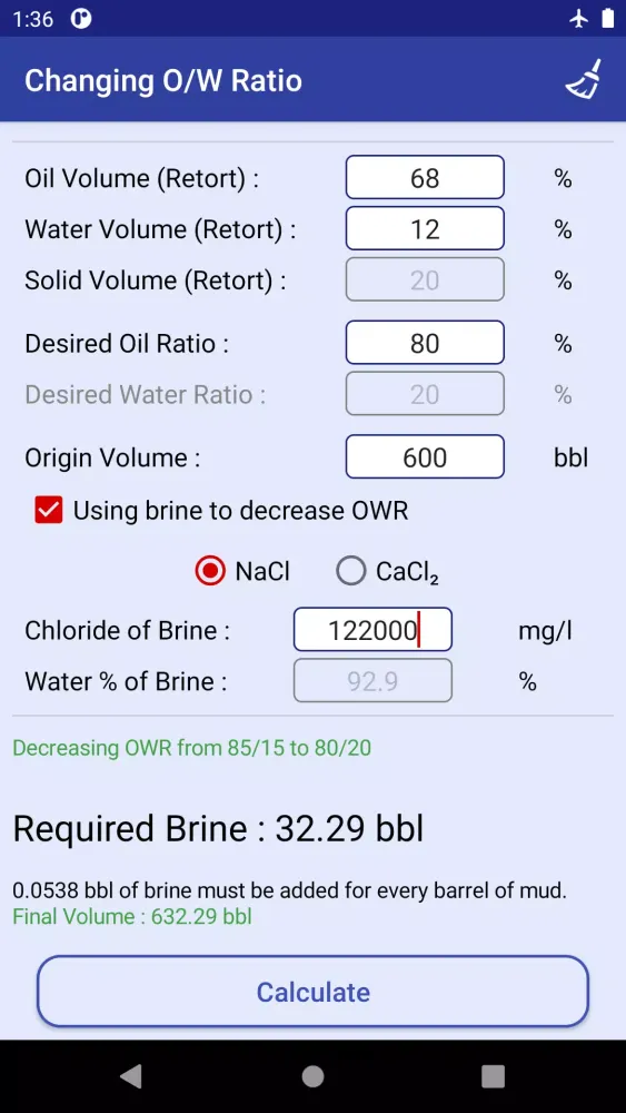 Drilling Fluids App स्क्रीनशॉट