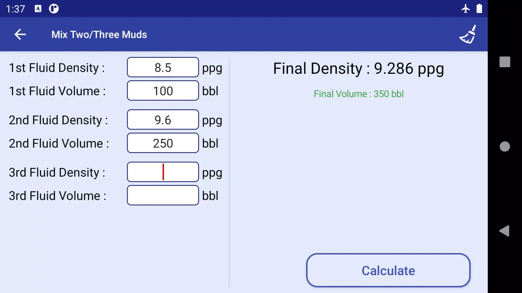 Drilling Fluids App स्क्रीनशॉट
