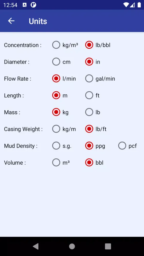 Drilling Fluids App स्क्रीनशॉट