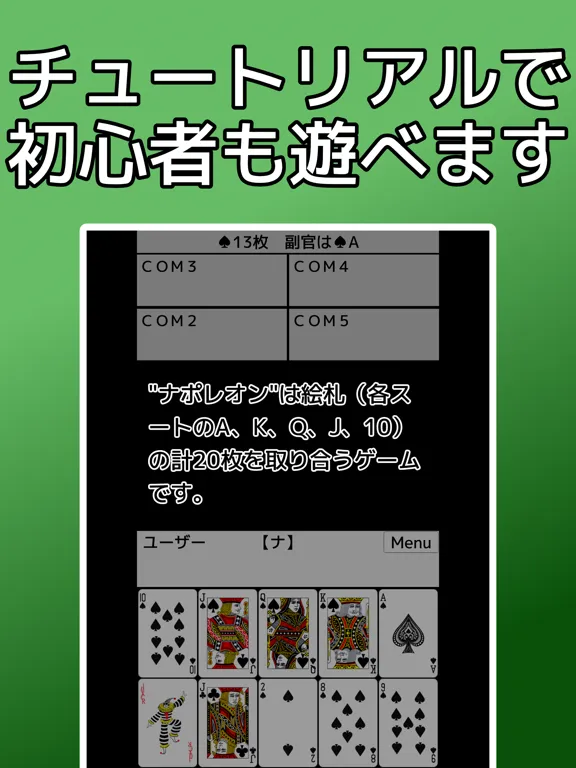 playing cards Napoleon iPad Screenshots