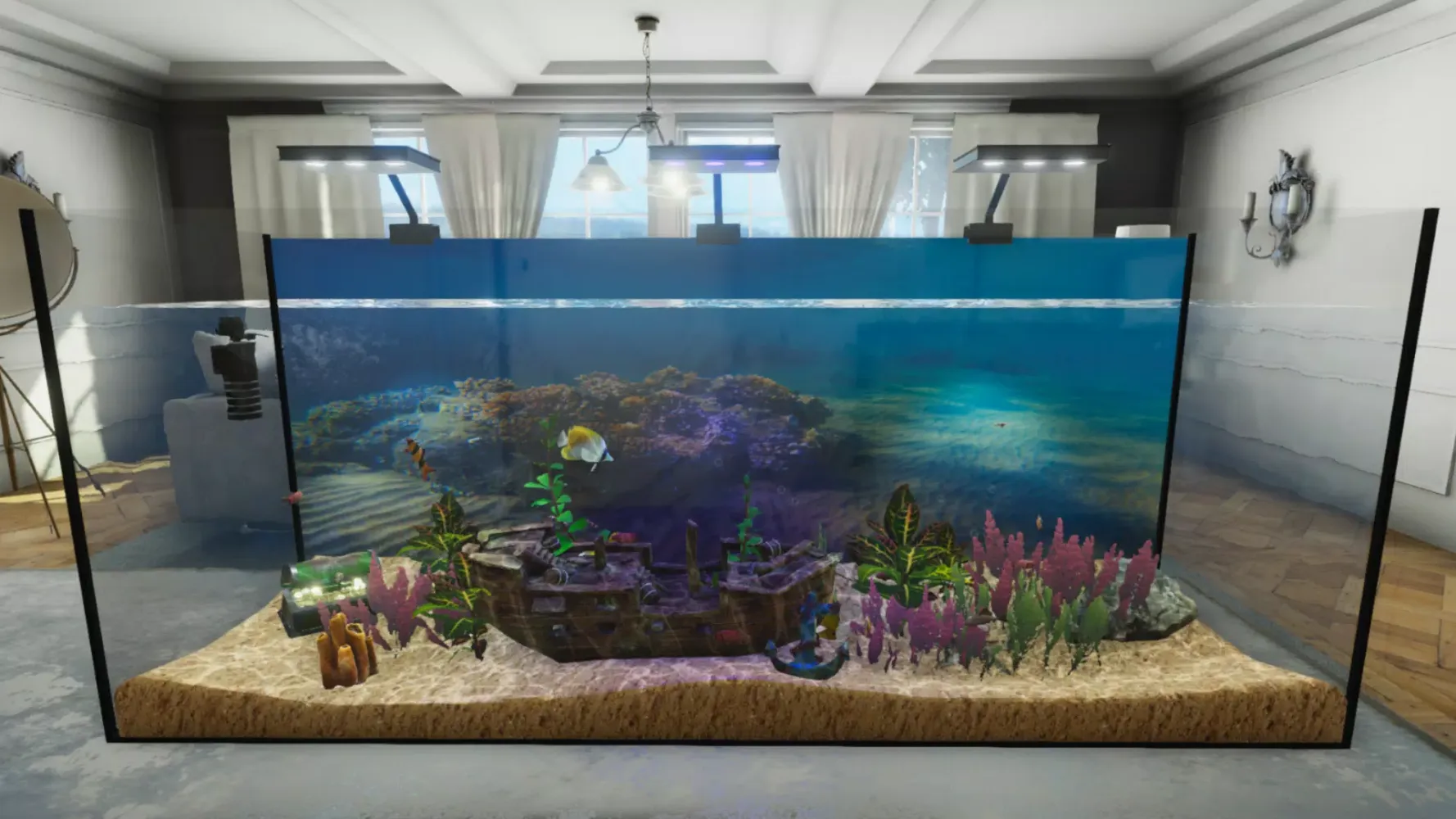 Tangkapan layar Aquarium Simulator