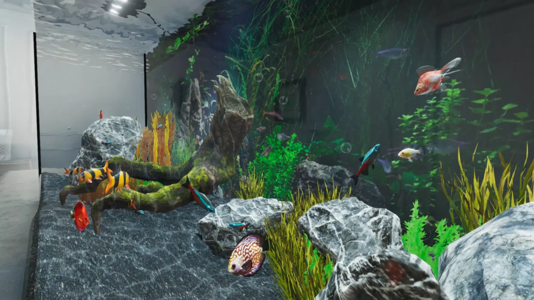 Tangkapan layar Aquarium Simulator