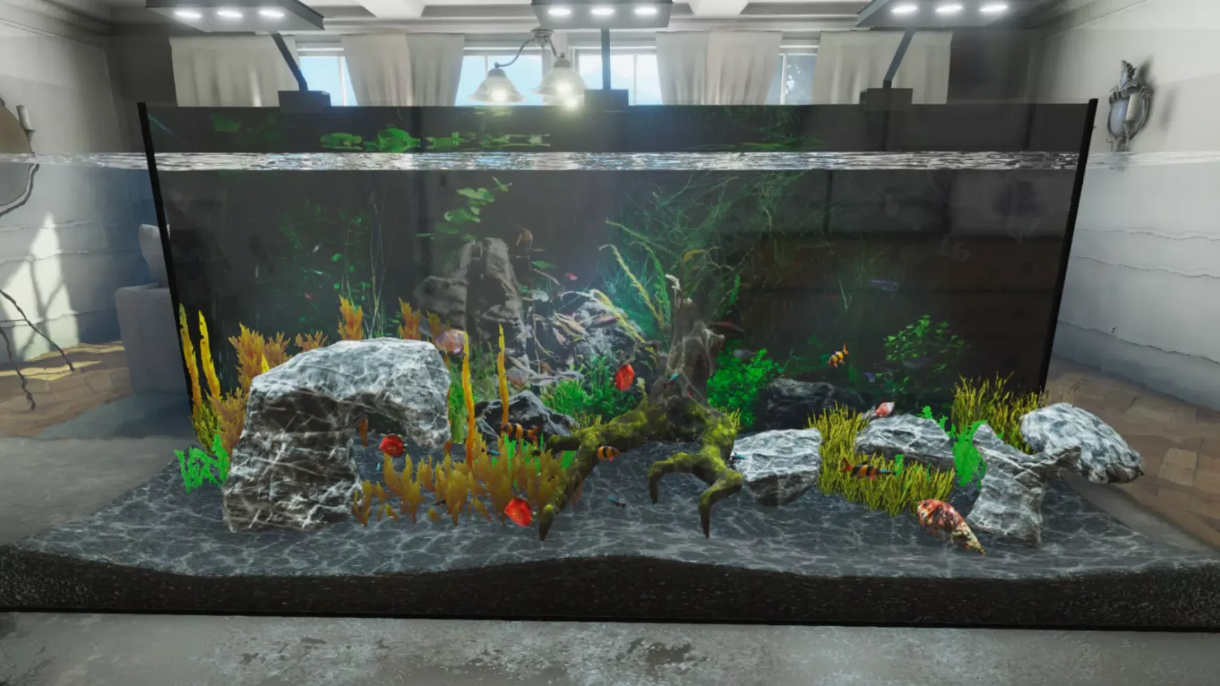 Tangkapan layar Aquarium Simulator
