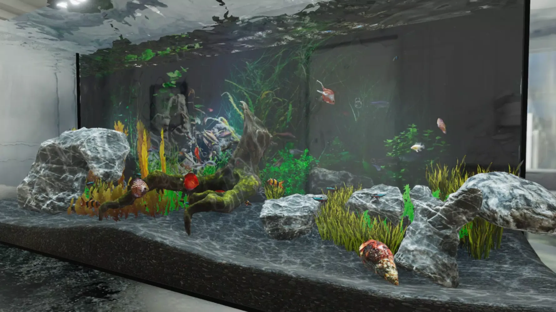Tangkapan layar Aquarium Simulator