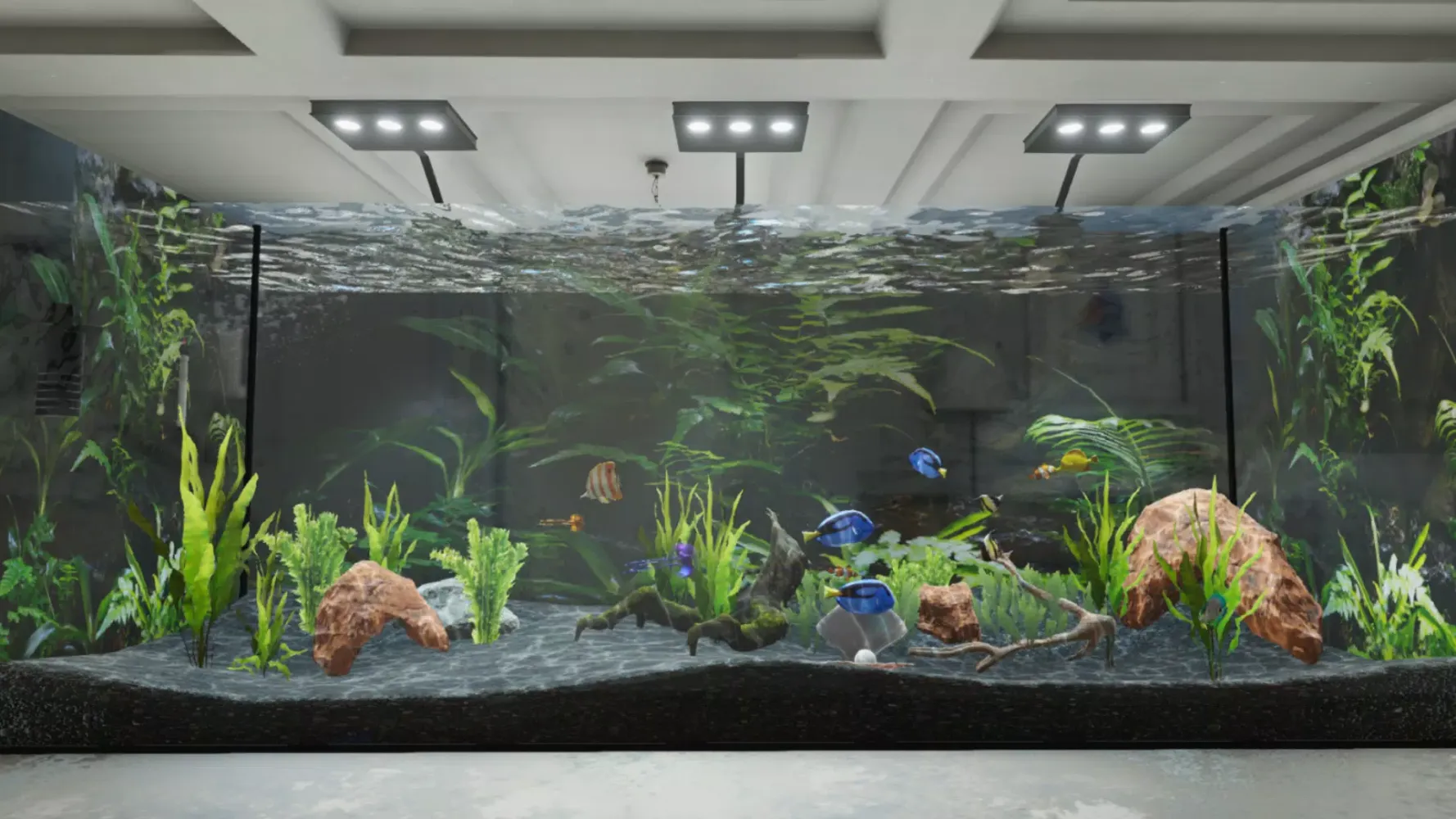 Tangkapan layar Aquarium Simulator