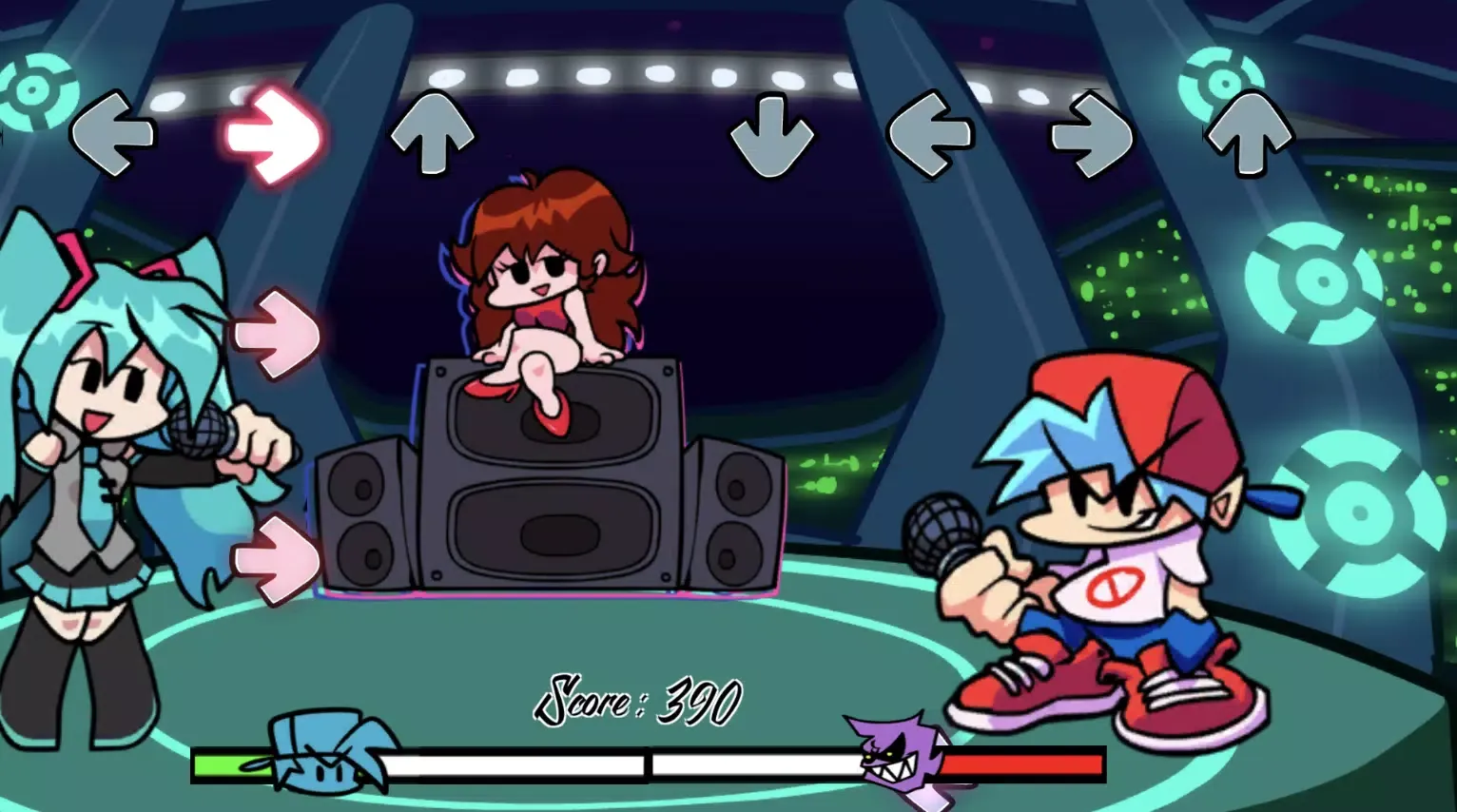 Captures d'écran de Miku Friday Night Funkin