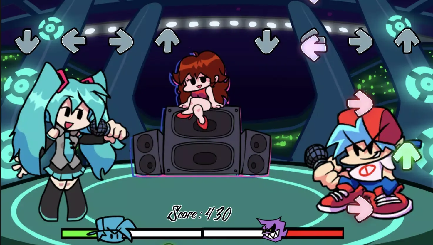Captures d'écran de Miku Friday Night Funkin