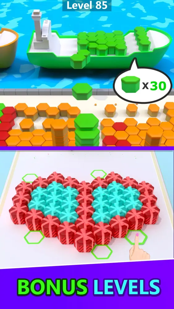 Ảnh chụp màn hình của Hexa Drop