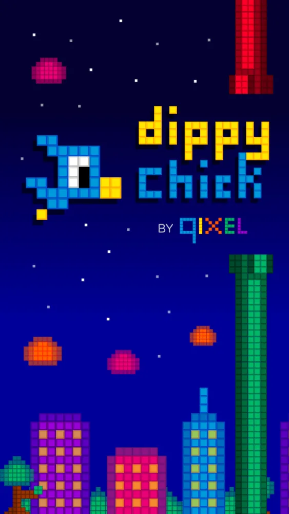 Screenshot di Dippy Chick - Pixel Bird Flyer by Qixel