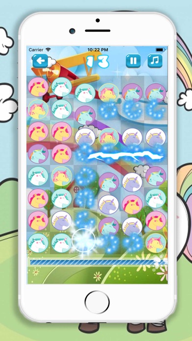 Screenshot di Cute Little Unicorn Match3