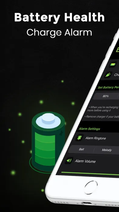 Capturas de tela do Battery Health - Charge Alarm