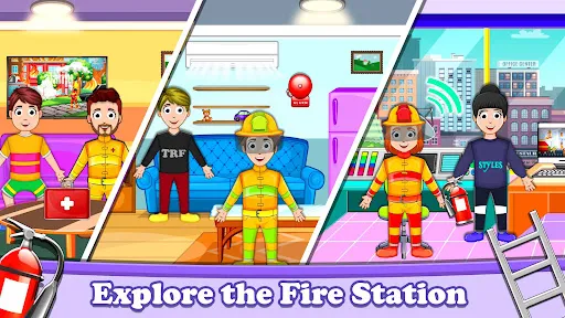 Pretend City Firefighter Life应用截图