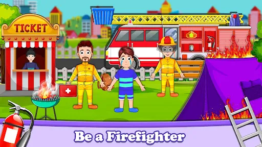 Pretend City Firefighter Life应用截图