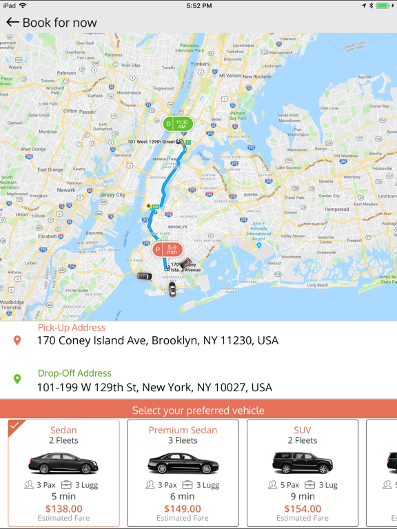 Ảnh chụp màn hình của Mosaic Global Transportation iPad 