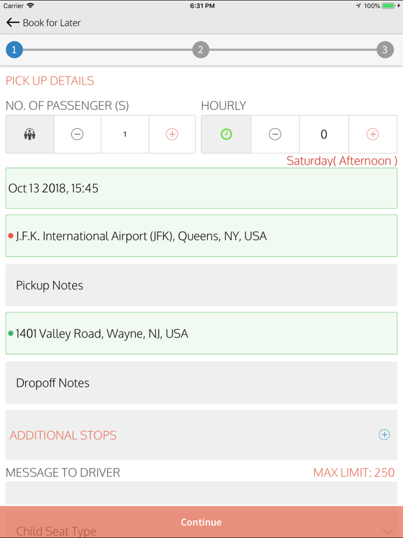 Ảnh chụp màn hình của Mosaic Global Transportation iPad 