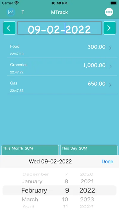 Zrzuty ekranu Track Month