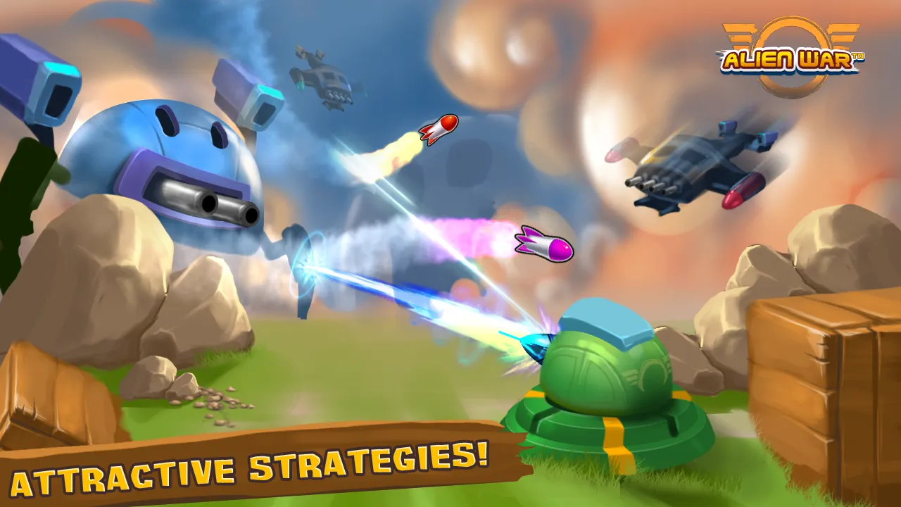 Tangkapan skrin Tower Defense: Alien War TD