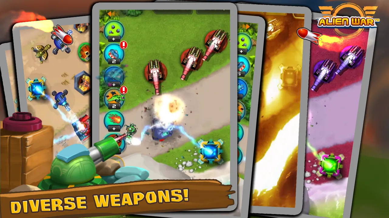 Tangkapan skrin Tower Defense: Alien War TD