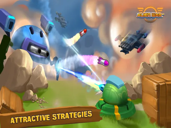 Captures d'écran de Tower Defense: Alien War TD iPad 