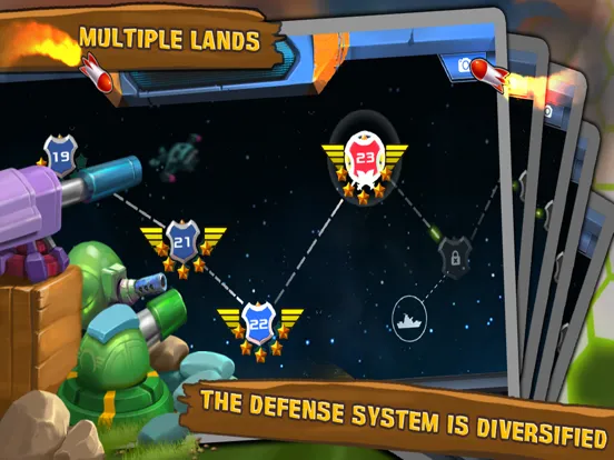 Captures d'écran de Tower Defense: Alien War TD iPad 