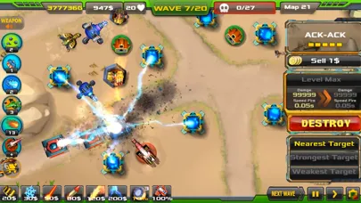 Captures d'écran de Tower Defense: Alien War TD