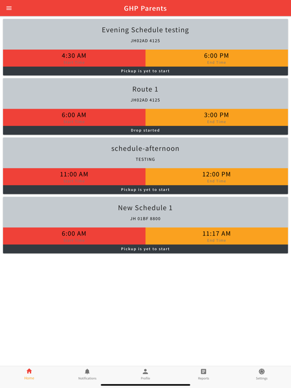 GHP School Bus iPad  Screenshots