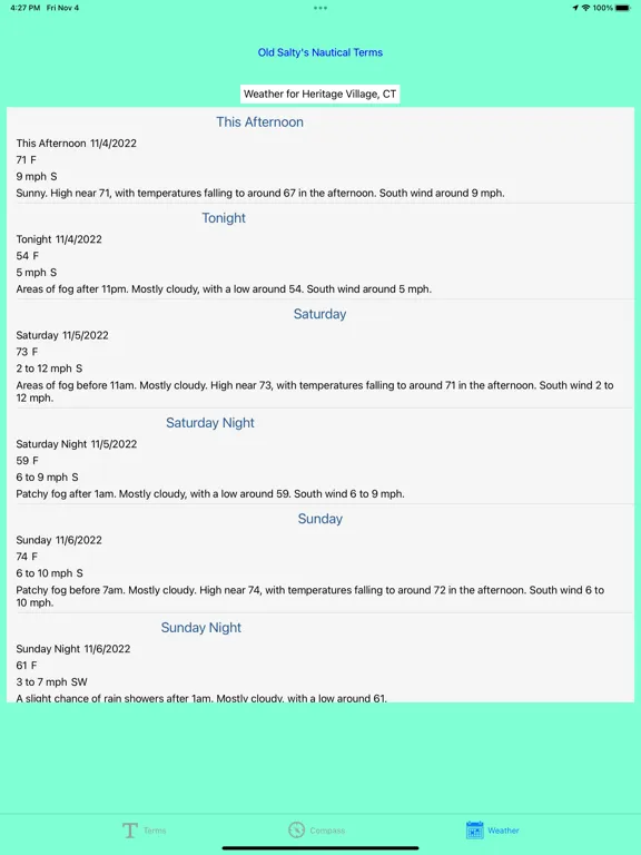 Скриншоты Old Salty Nautical Terms iPad 