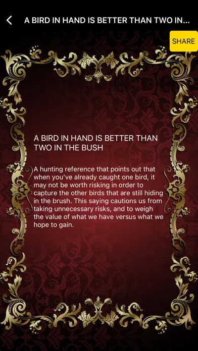 Capturas de tela do Ye Olde Tyme Sayings