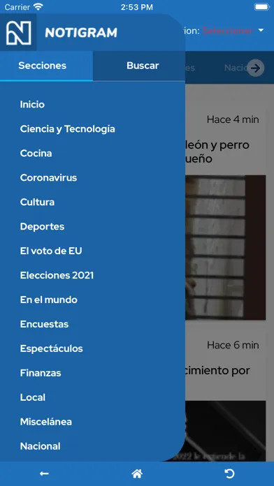 Captures d'écran de Notigram