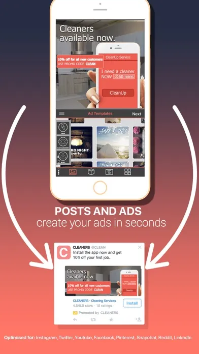 تصاویر Post & Ad Creator for Social