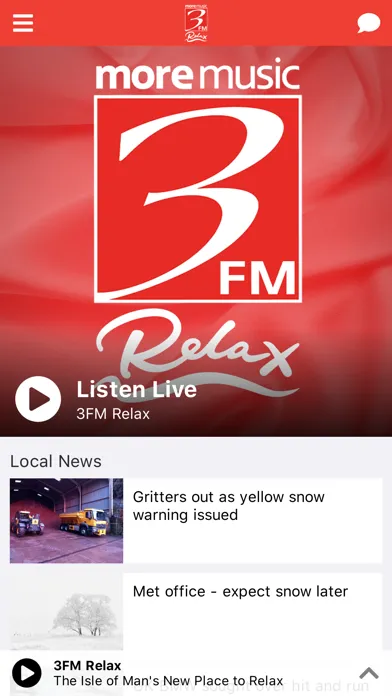 Capturas de tela do 3FM