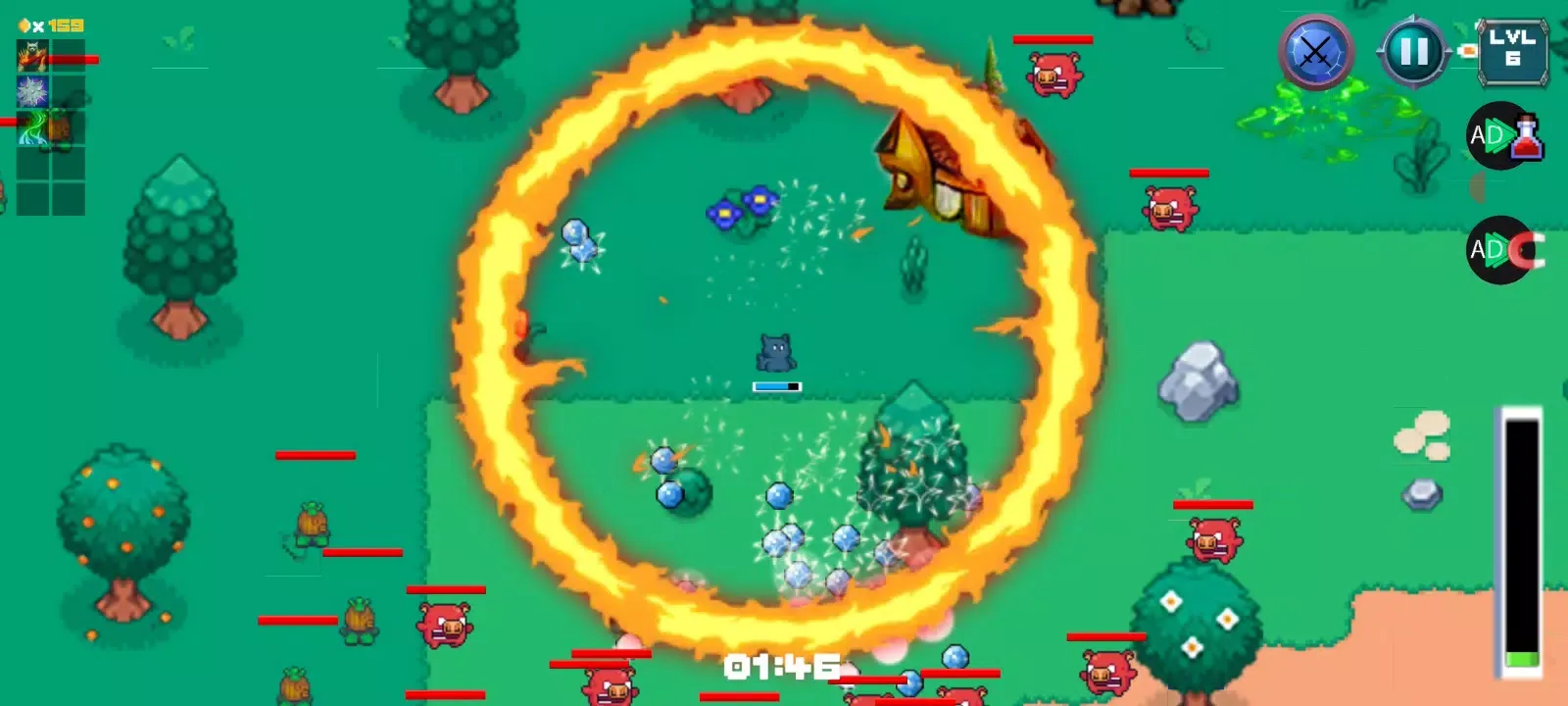Screenshot di Casual Cat Game Kitty Survivor