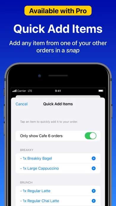Скриншоты Quick Order