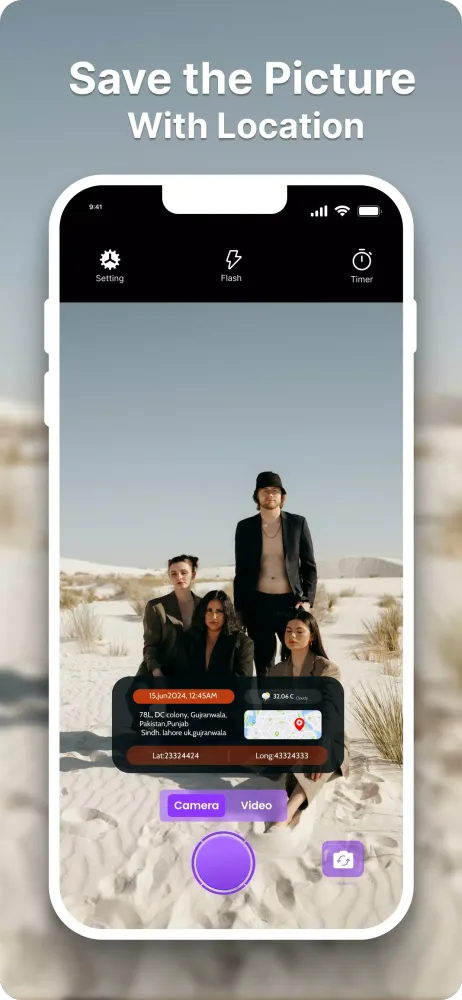 GPS Camera TimeStamp G-Tag Screenshots