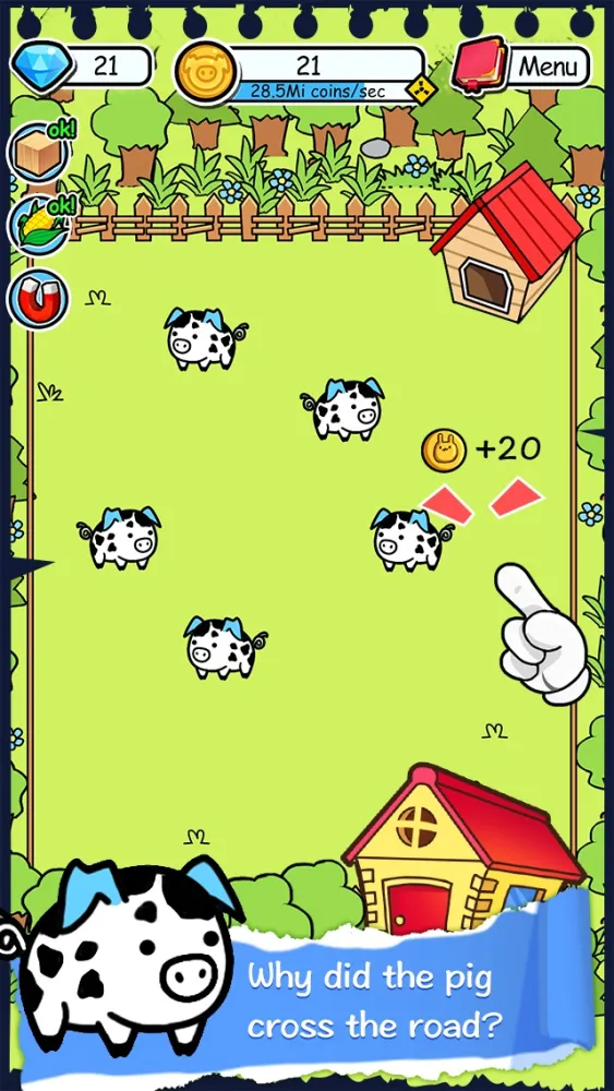 Pig Evolution - Tap Coins of the Piggies Mutant Tapper & Clicker Game سکرین شاٹس