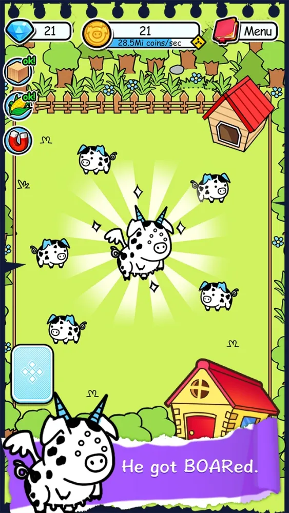 Pig Evolution - Tap Coins of the Piggies Mutant Tapper & Clicker Game سکرین شاٹس