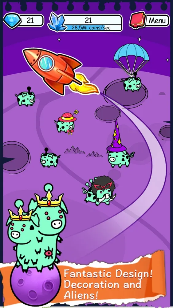 Pig Evolution - Tap Coins of the Piggies Mutant Tapper & Clicker Game سکرین شاٹس