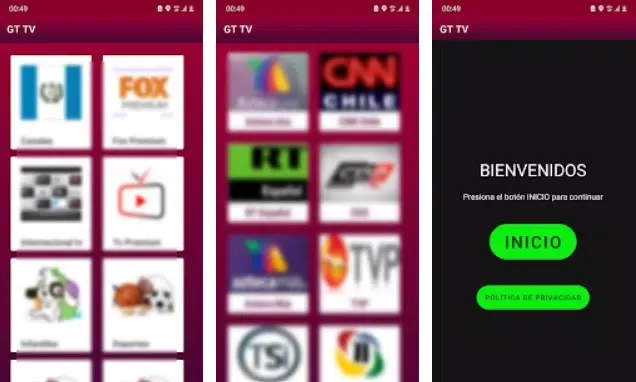 تصاویر GT IPTV APK 3.0
