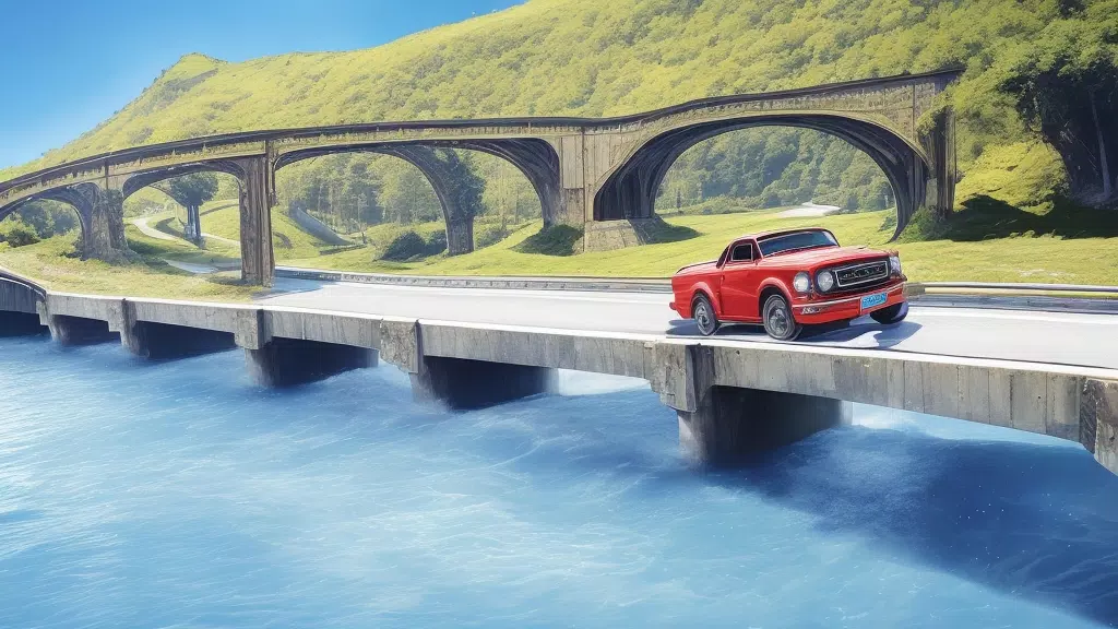 Car Crash Deep Water Bridge Screenshots
